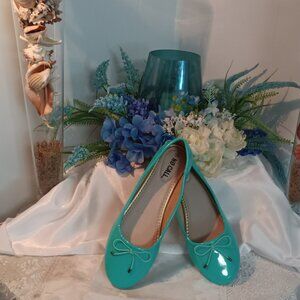 Turquoise Ballet Flats